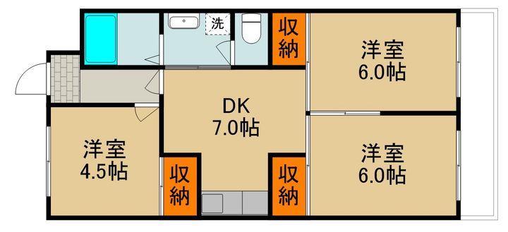 ツインコープ守口南館の間取り