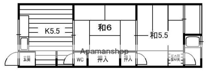 大峰田中荘の間取り