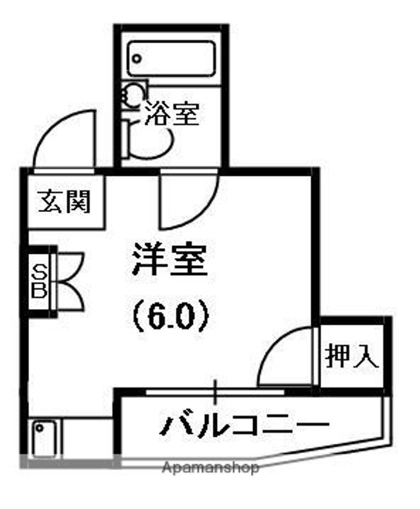 大阪府寝屋川市石津元町の賃貸マンションの間取り