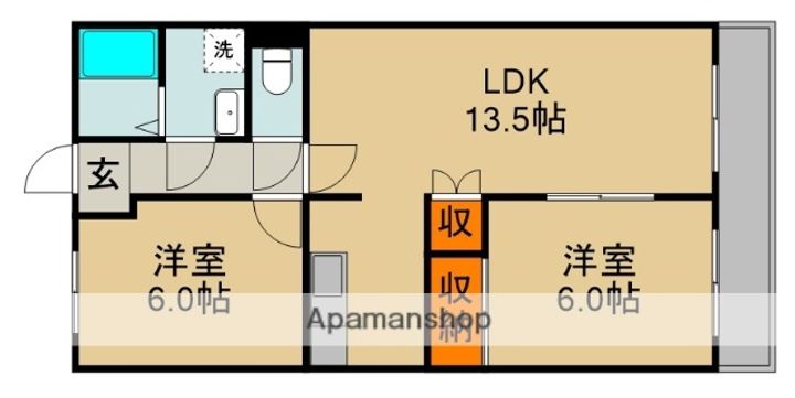 ファミール岸和田の間取り