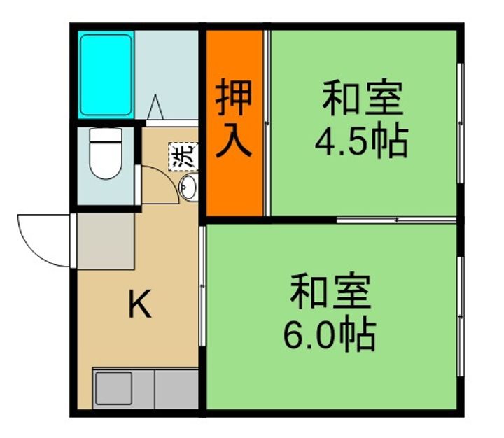 ハイツ寿の間取り