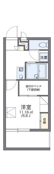 レオパレスラフレシールの間取り