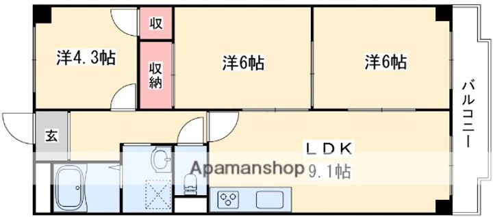 PLUM CITY RESIDENCE NEYAGAWAの間取り