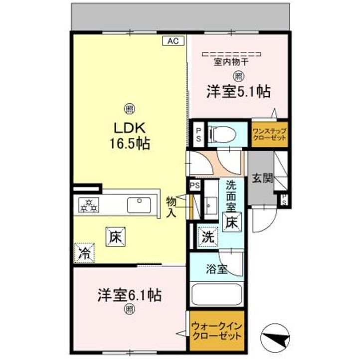 フェリーチェコウズの間取り