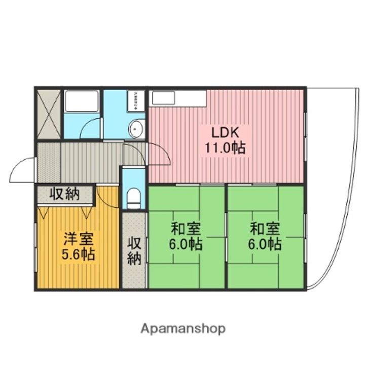 セ・エム・アッシュ北野の間取り