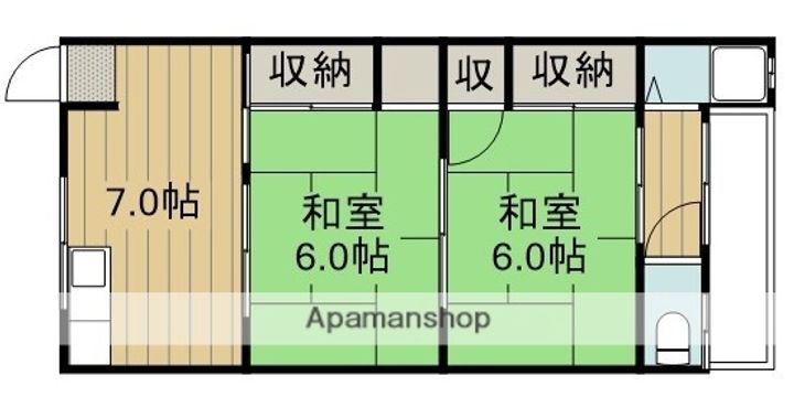 北田ハイツの間取り