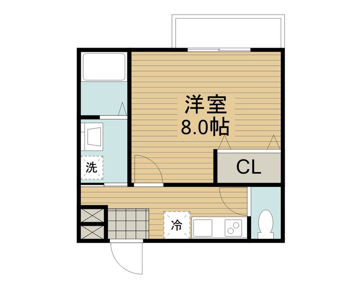 フジパレス野崎Ⅰ番館の間取り