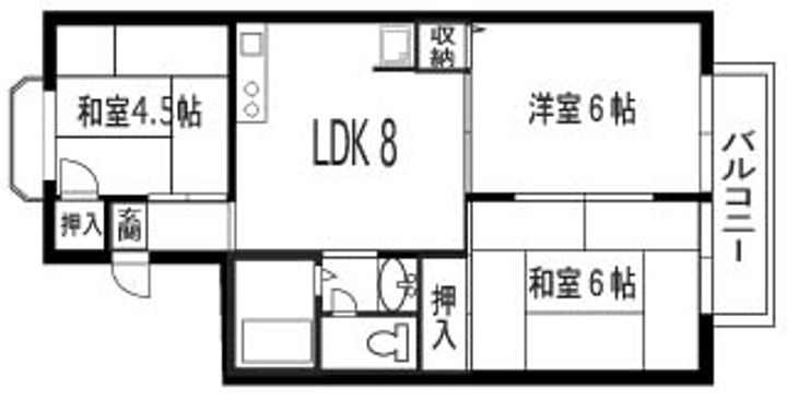 ペニーレイン203の間取り