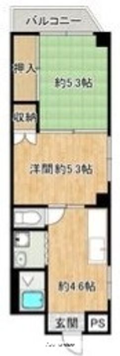 井高野中央ビル南館の間取り
