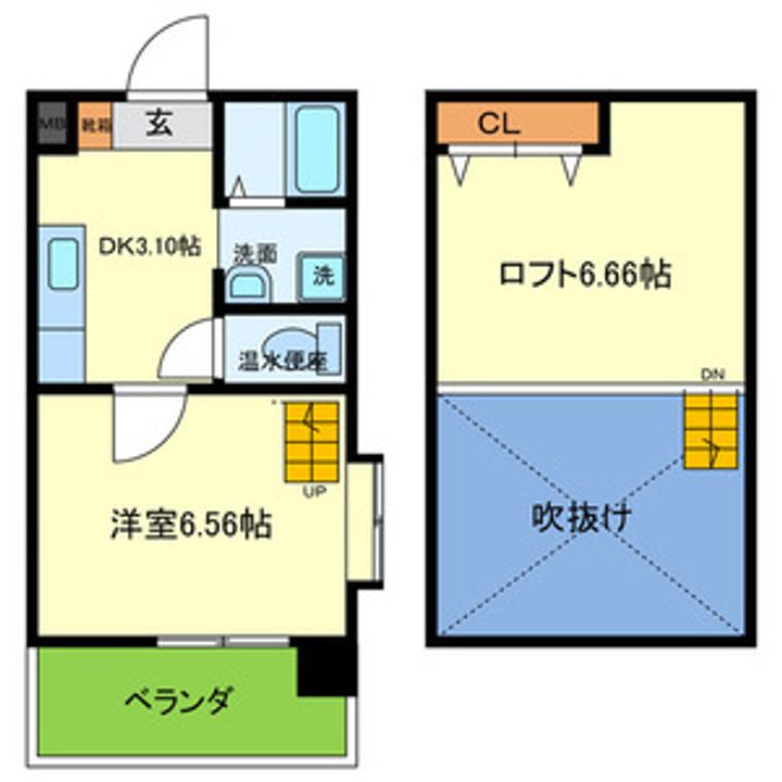 大阪府大阪市北区黒崎町の賃貸マンションの間取り