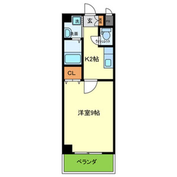 大阪府吹田市原町2丁目の賃貸マンションの間取り
