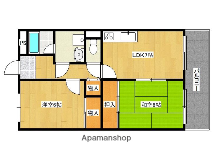 クレール大桐の間取り