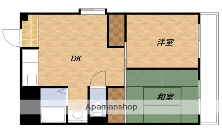 三番グリーンハイツの間取り