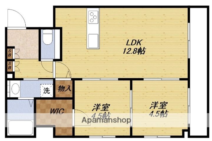 STAY ESAKAの間取り