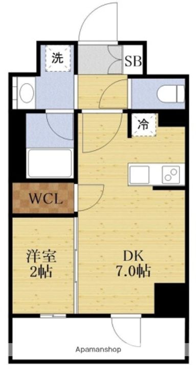 バウスフラッツ新大阪の間取り