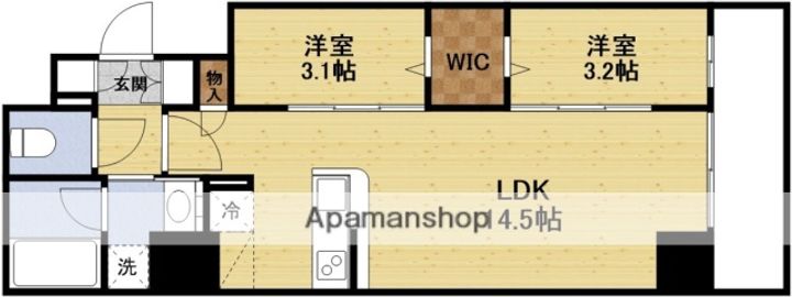 ARTIZA緑地公園の間取り