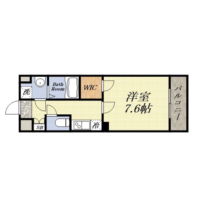フォーリアライズ大阪ウエストベイの間取り