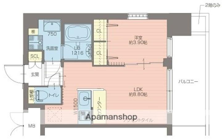 プレジオ弁天町ASIANの間取り