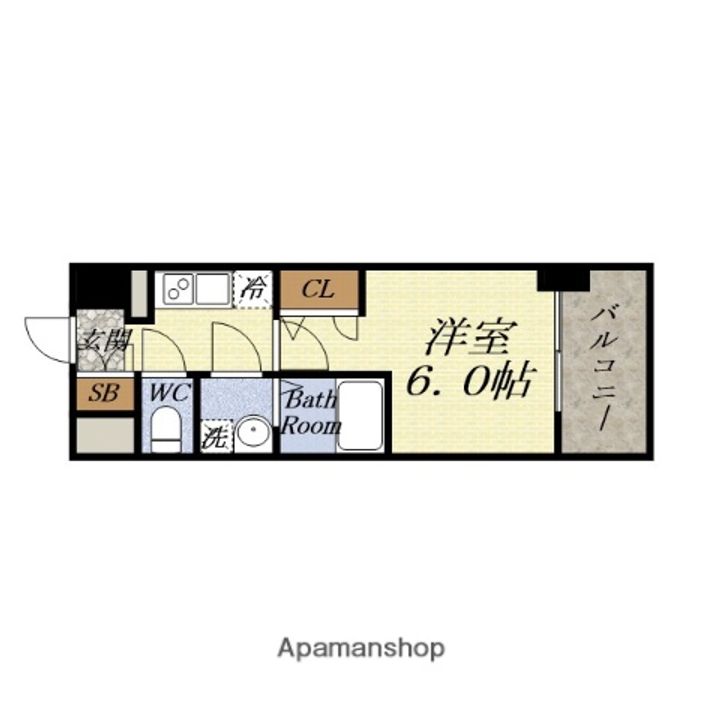 エスリード弁天町ルシェンテの間取り