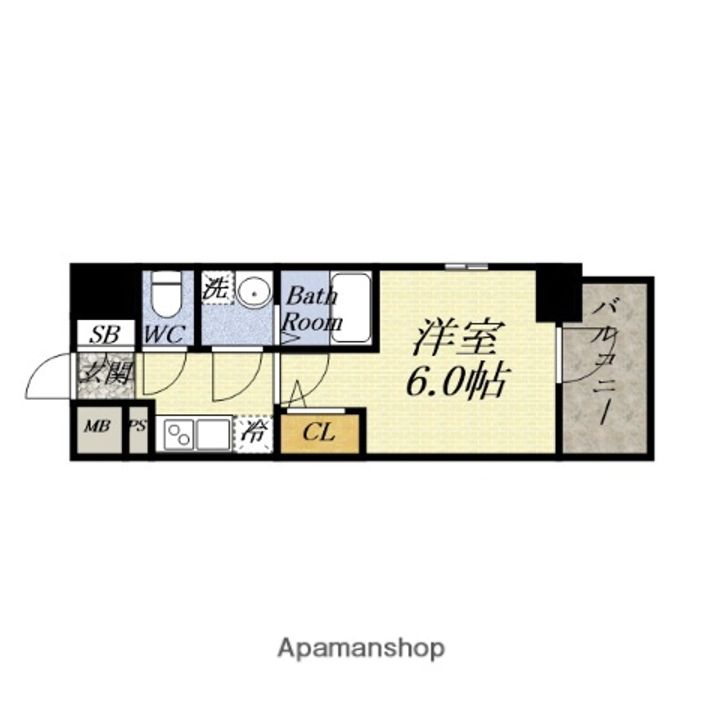 エスリード弁天町桜通レジデンスの間取り