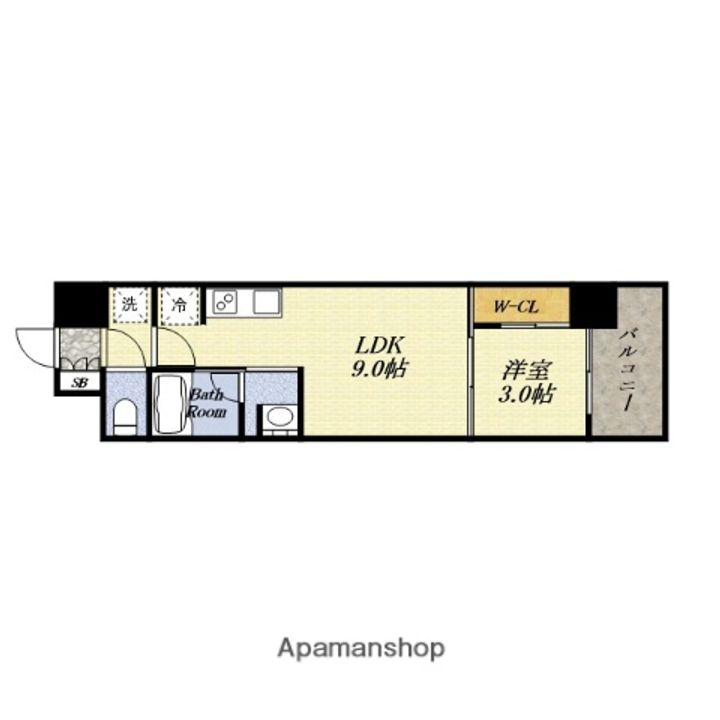 リビオメゾン新大阪の間取り