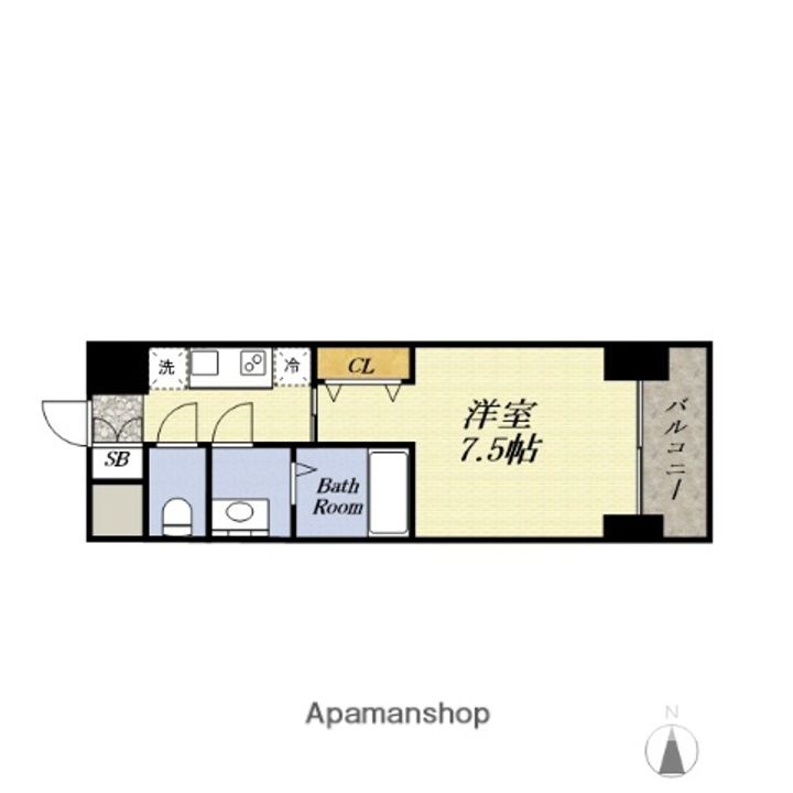 ソルテラス大阪BAY STATION SIDEの間取り