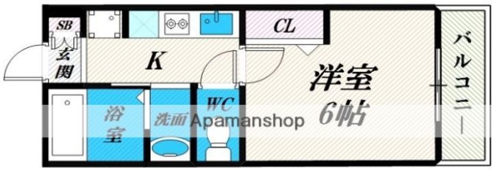 アートレジデンス春日出南の間取り
