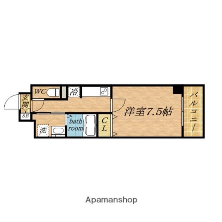 レジュールアッシュBENTENの間取り