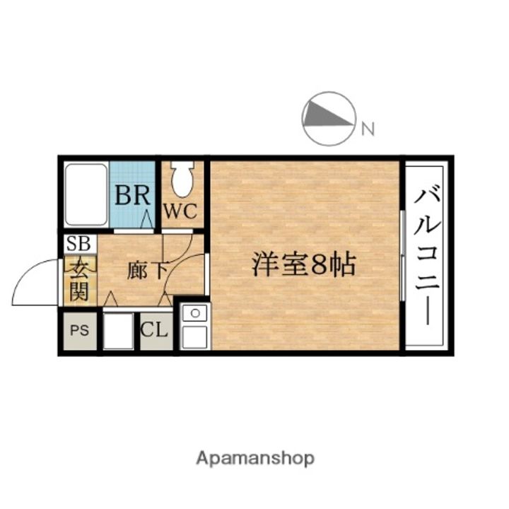 リーガル弁天町の間取り