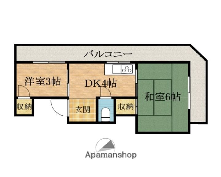 ガレン弁天の間取り