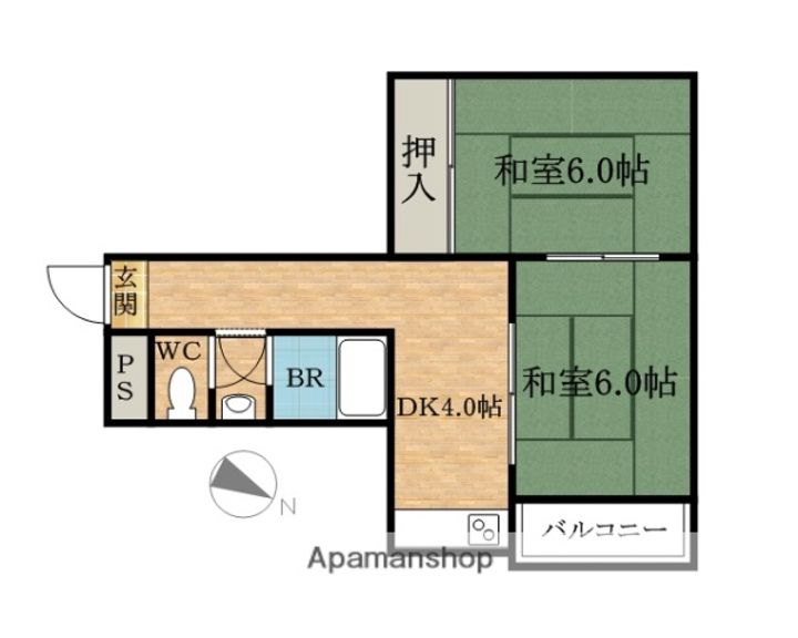 菊川マンションの間取り