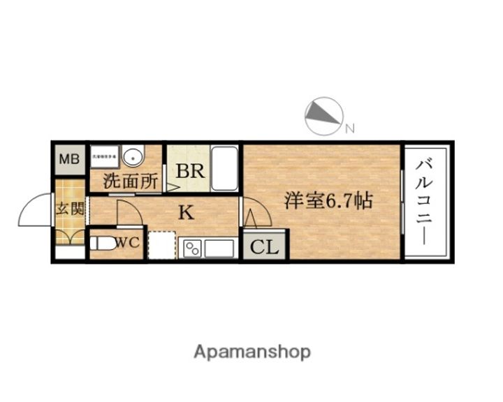 アドバンス大阪ベイストリートの間取り
