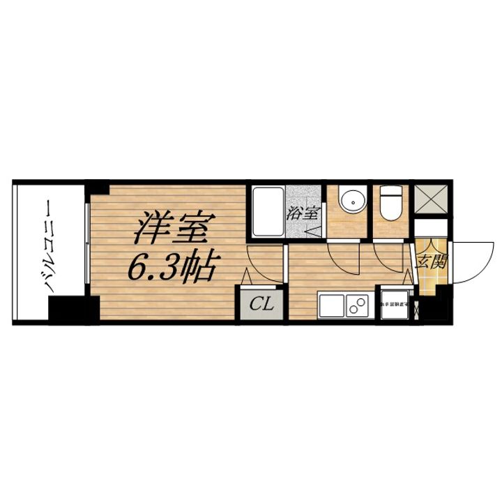 プレサンス大阪城公園ネクサス0203の間取り