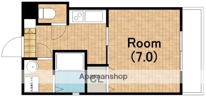 ミリアン四天王寺夕陽丘1003の間取り