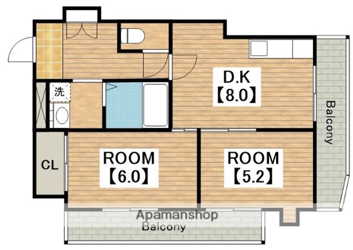 ラパンジール粉浜の間取り