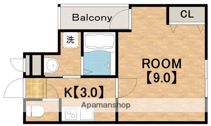 フジパレス沢ノ町Ⅱ番館の間取り