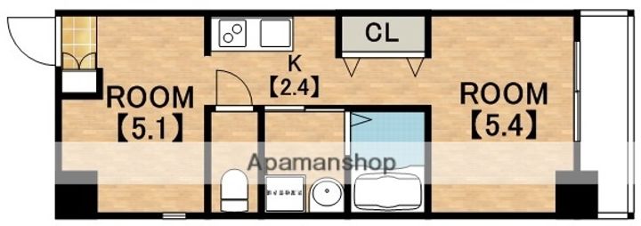 クレンツロジェ天王寺南の間取り