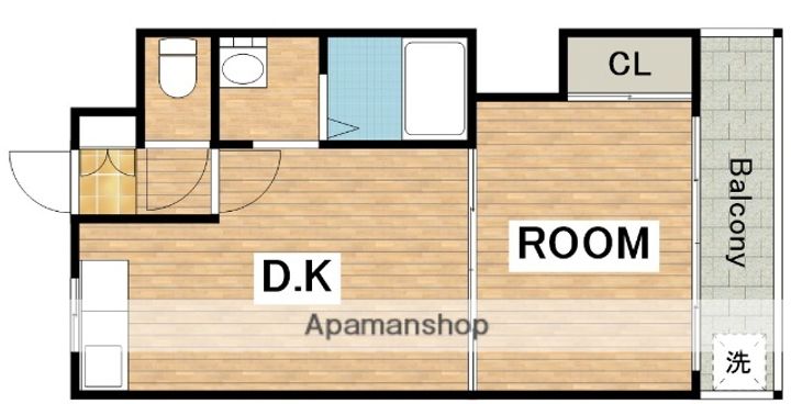 大阪府大阪市住吉区山之内1丁目の賃貸マンションの間取り