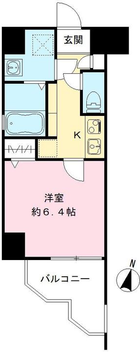 HRフロントリーガル難波WEST501号室の間取り