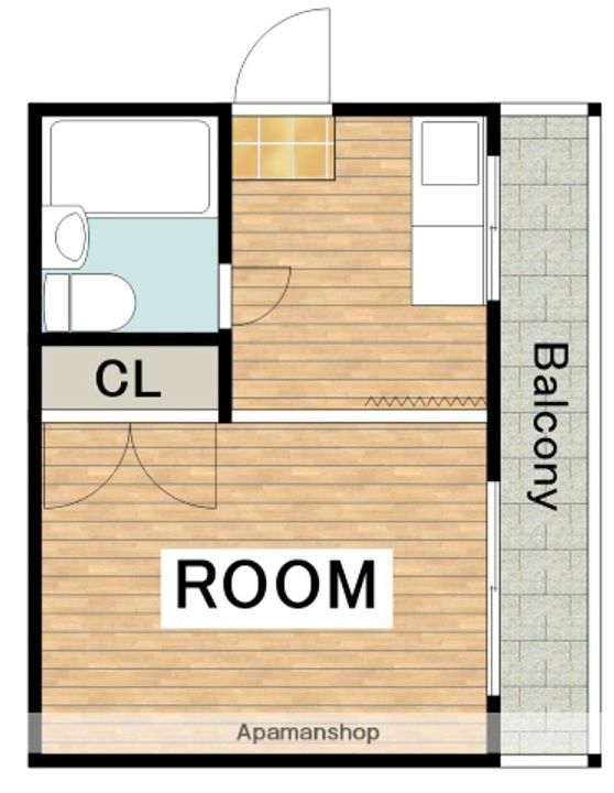 コーポ南住吉の間取り