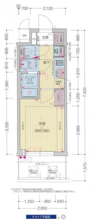 プレサンス四天王寺前夕陽ヶ丘 凛宮の間取り