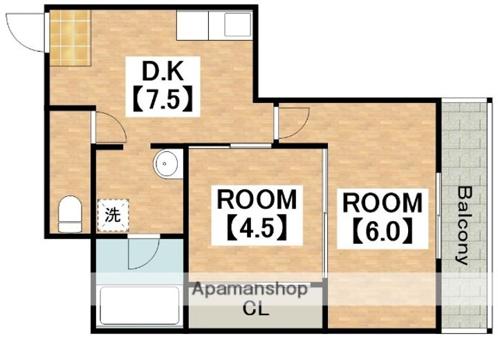 ローズハイツ507の間取り