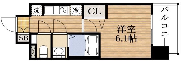 プレサンス緑橋ソレアスの間取り