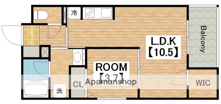 大阪府大阪市住吉区万代2丁目の賃貸マンションの間取り