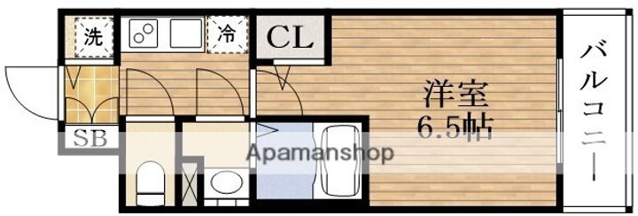 大阪府大阪市浪速区大国3丁目の賃貸マンションの間取り