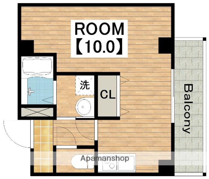 フィオーラマンション天王寺703の間取り