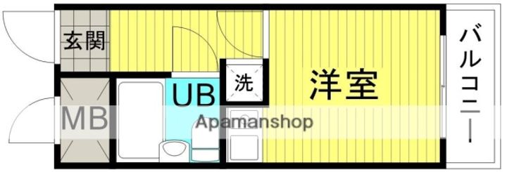 大阪府大阪市淀川区西中島2丁目(マンション)の賃貸物件の間取り