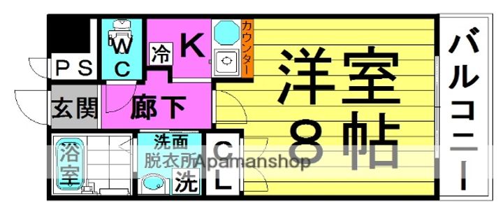 大阪府大阪市淀川区木川東3丁目の賃貸マンションの間取り