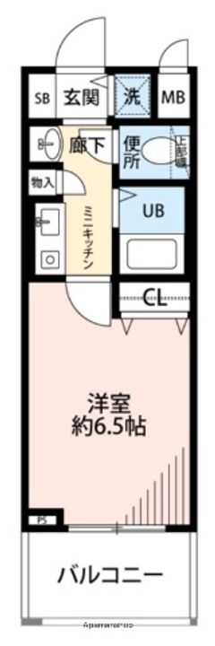 大阪府大阪市福島区福島6丁目の賃貸マンションの間取り