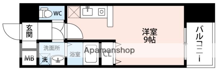 エクセレント上新18十三の間取り